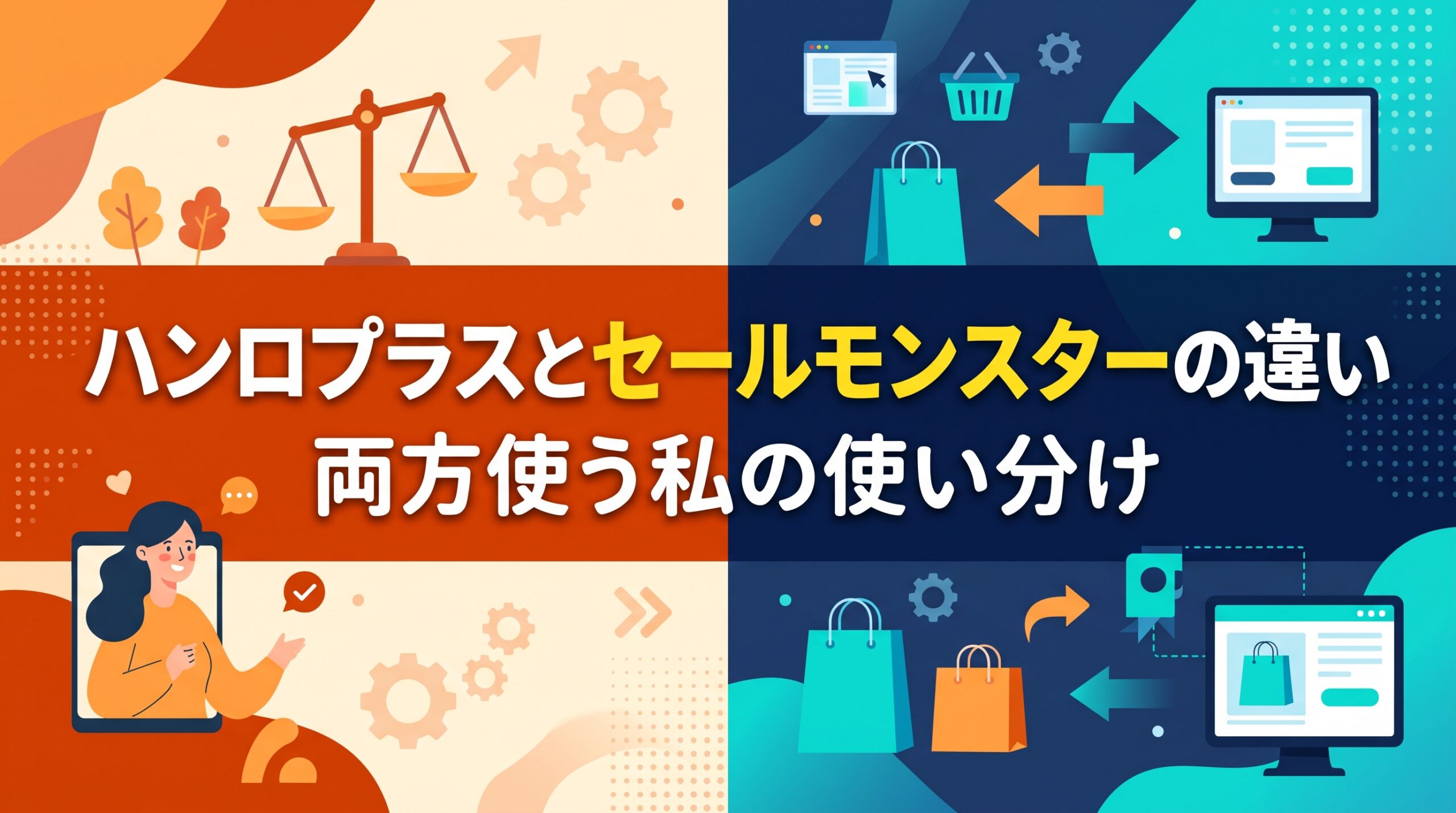 ハンロプラスとセールモンスターの違い｜両方使う私の使い分け